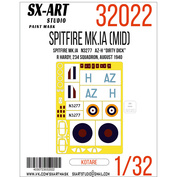 32022 SX-Art 1/32 Окрасочная маска Spitfire Mk. I N3277 AZ-Н 