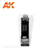 AK9085 AK Interactive Silicone Brushes Medium Size, small tip (5 pcs.)