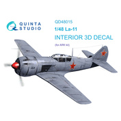 QD48015 Quinta Studio 1/48 3D Decal interior cabin La-11 (ARK)