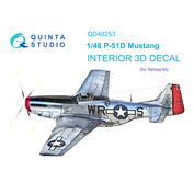 QD48253 Quinta Studio 1/48 3D Декаль интерьера кабины P-51D (Tamiya)
