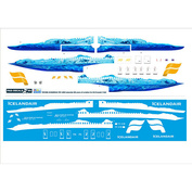 757200-19 PasDecals 1/144 Decal for airliner 757-200, Icelandair Iceberg 