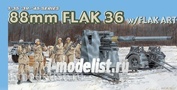 1/35 Dragon 6260 88mm Flak 36 w/Flak Artillery Crew