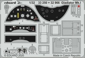 33250 1/32 Eduard photo etched parts for the Gladiator MK.I (ICM)