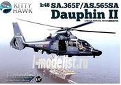 KH80108 KittyHawk 1/48 Вертолет SA.365F/AS.565SA Dauphin II