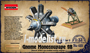 621 Roden 1/32 Двигатель Gnome Monosoupape 9B