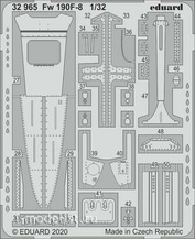 32965 Eduard 1/32 Set of photo-etched parts for the Fw 190F-8