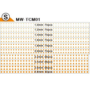 MW-TCM04 MANWAH Маскировочная лента, Круги XL (6,2-7,6 мм)