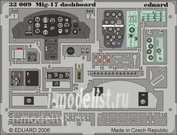 33009 Eduard 1/32 Фототравление MiGG-17 dashboard    