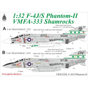 URS3226L UpRise 1/32 Декаль для F-4J Phantom-II VMFA-333