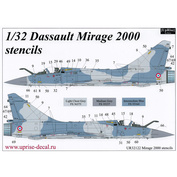 UR32122 Sunrise 1/32 Decals for Dassault Mirage 2000 B/C/D/N, tech. inscriptions