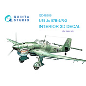 QD48206 Quinta Studio 1/48 3D Cabin Interior Decal Ju 87B-2/R-2 (Italeri)
