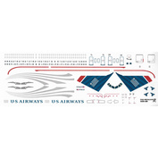 320-09 PasDecals 1/144 Декаль на А320 US Airways