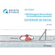 QP135003 Quina Stuido 1/350 Спасательные аварийные буи для советских/российских подводных лодок
