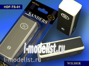 TS-01 Wilder sandpaper On a soft base, bar, four working surfaces, four degrees of grain.