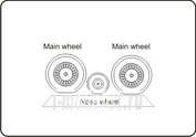 Q 48038 CMK 1/48 Tigercat wheels-for Monogram add - on Kit F7F-3