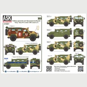 ASK35027 All Scale Kits (ASK) 1/35 Комплект декалей для бронеавтомобиля Тигр, Тигр-М в зоне СВО (часть 1)