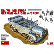 35139 MiniArt 1/35 Kfz.70 MB 1500A немецкий полноприводный автомобиль с экипажем