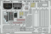 491076 Eduard photo etched parts for 1/48 FJ-2 Fury 