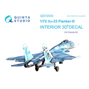 QD72033 Quinta Studio 1/72 3D Decal cabin interior Sukhoi-33 (Zvezda)
