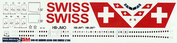 340-02 PasDecals 1/144 Decal on Airbus A340 SWISS