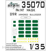 35070 SX-Art 1/35 Окрасочная маска для D9R Armored Bulldozer (Meng)