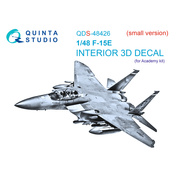 QDS-48426 Quinta Studio 1/48 3D Декаль интерьера кабины F-15E (Academy) (малая версия)