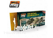 AMIG7116 Ammo Mig air Set of paints WARGAME EARLY AND DAK GERMAN SET (color Africa Corps, and early color)