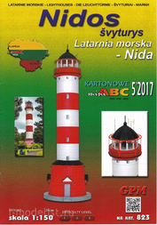 823 GPM GPM Paper model is the lighthouse of Nida
