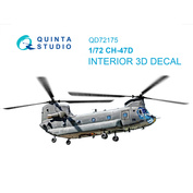 QD72175 Quinta Studio 1/72 3D Декаль интерьера для CH-47D (Трубач)