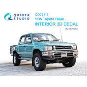 QD35111 Quinta Studio 1/35 3D Декаль интерьера кабины Toyota Hilux (MENG)