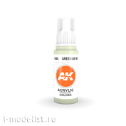 AK11005 AK Interactive acrylic Paint 3rd Generation Greenish White 17ml