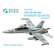 QD32156 Quinta Studio 1/32 3D Декаль интерьера кабины F/A-18D late (Academy)