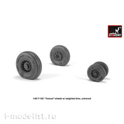 AW48327 Armory 1/48 Wheels for F-14D Tomcat aircraft with loaded tires