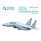 QDS-32119 Quinta Studio 1/32 3D Декаль интерьера кабины F-15E (Tamiya) (малая версия)