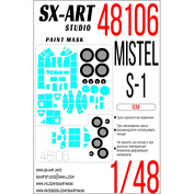 48106 SX-Art 1/48 Окрасочная маска для Mistel S-1 (ICM)