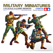 35013 Tamiya 1/35 Amer. infantry in the attack 8 views.weapons. 4 figures.