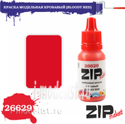 26629 ZIPmaket Краска модельная акриловая КРОВАВЫЙ (BLOODY RED)