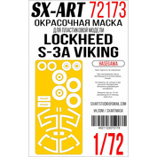 72173 SX-Art 1/72 Окрасочная маска Lockheed S-3A Viking (Hasegawa)