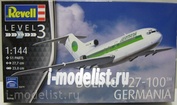 03946 Revell 1/144 Пассажирский самолёт Boeing 727-100 GERMANIA