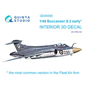 QD48368 Quinta Studio 1/48 3D Декаль интерьера кабины Buccaneer S.2 early (Airfix)