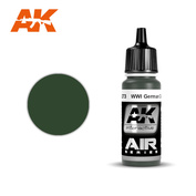 AK-2273 AK Interactive Краска акриловая WWI German Dark Green (темно-зеленая)
