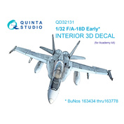 QD32131 Quinta Studio 1/32 3D Декаль интерьера кабины F/A-18D Early (Academy)