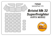 72542 KV Models 1/72 Набор окрасочных масок на Bristol Mk.32 superfreighter
