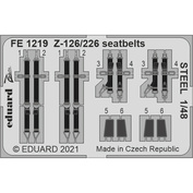 FE1219 Eduard 1/48 Фототравление для Z-126/226 стальные ремни