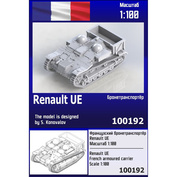 100192 Zebrano 1/100 Французский бронетранспортёр Renault UE