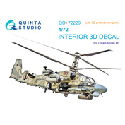 QD+72229 Quinta Studio 1/72 3D Декаль интерьера кабины К-52 (Dream Model) (с 3D-печатными деталями)