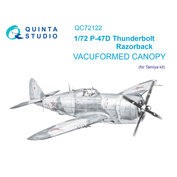 QC72122 Quinta Studio 1/72 Набор остекления P-47D Thunderbolt Razorback (Tamiya)