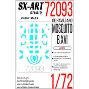 72093 SX-Art 1/72 Окрасочная маска de Havilland Mosquito B.XVI (Airfix)