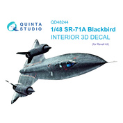 QD48244 Quinta Studio 1/48 3D Cabin Interior Decal SR-71A (Revell)