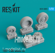 RS72-0093 RESKIT 1/72 Смоляные колеса для Yakovlev-130